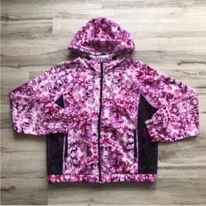 Champion Pink Floral Hooded Rain Jacket